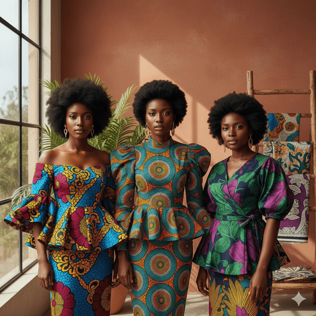 Ankara Print Blouse